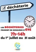 [DCHTERIE - HORAIRES D'T]