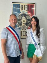 [MISS HAUTE-GARONNE EN VISITE  LA MAIRIE]