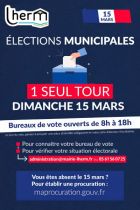 [�LECTIONS MUNICIPALES DU DIMANCHE 15 MARS 2026]