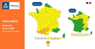 Vigilance M�t�o niveau orange : orages violents