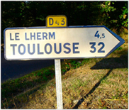 Panneau de signalisation Le Lherm